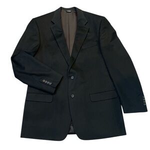 Pavone 100% Cashmere Sport Coat Blazer Black Size 44 X-Long